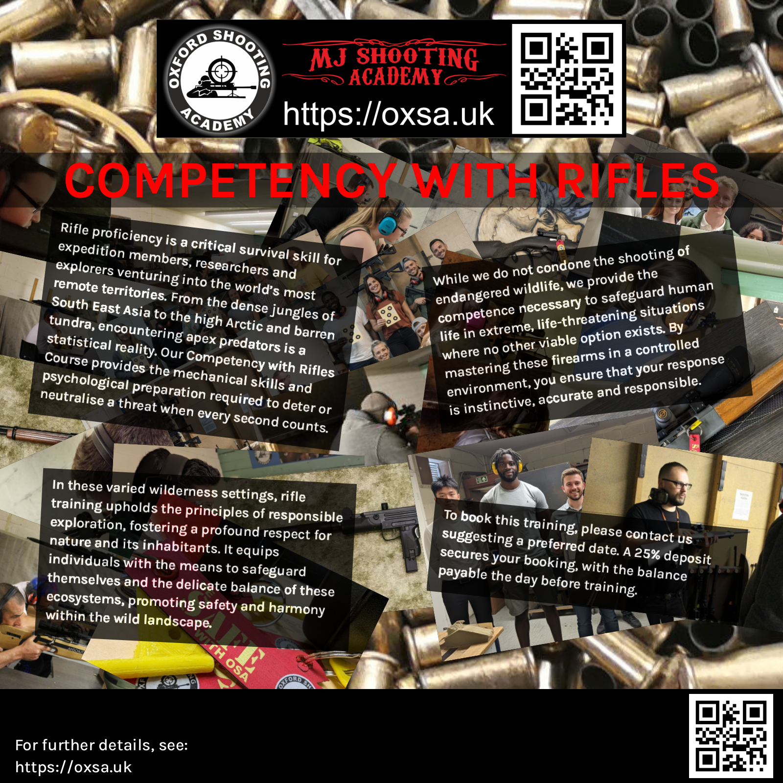 Indoor range shooting providing a unique experience day