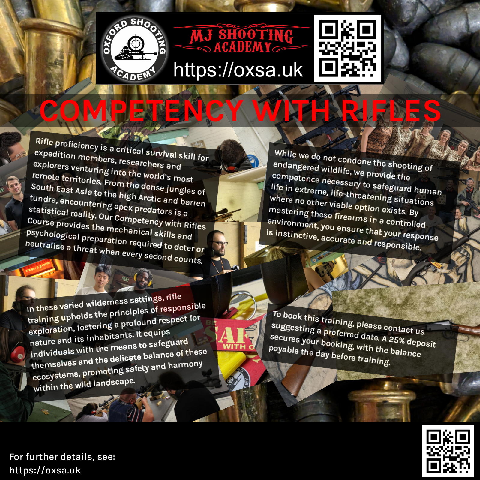 Sporting gun experience under supervised range conditions