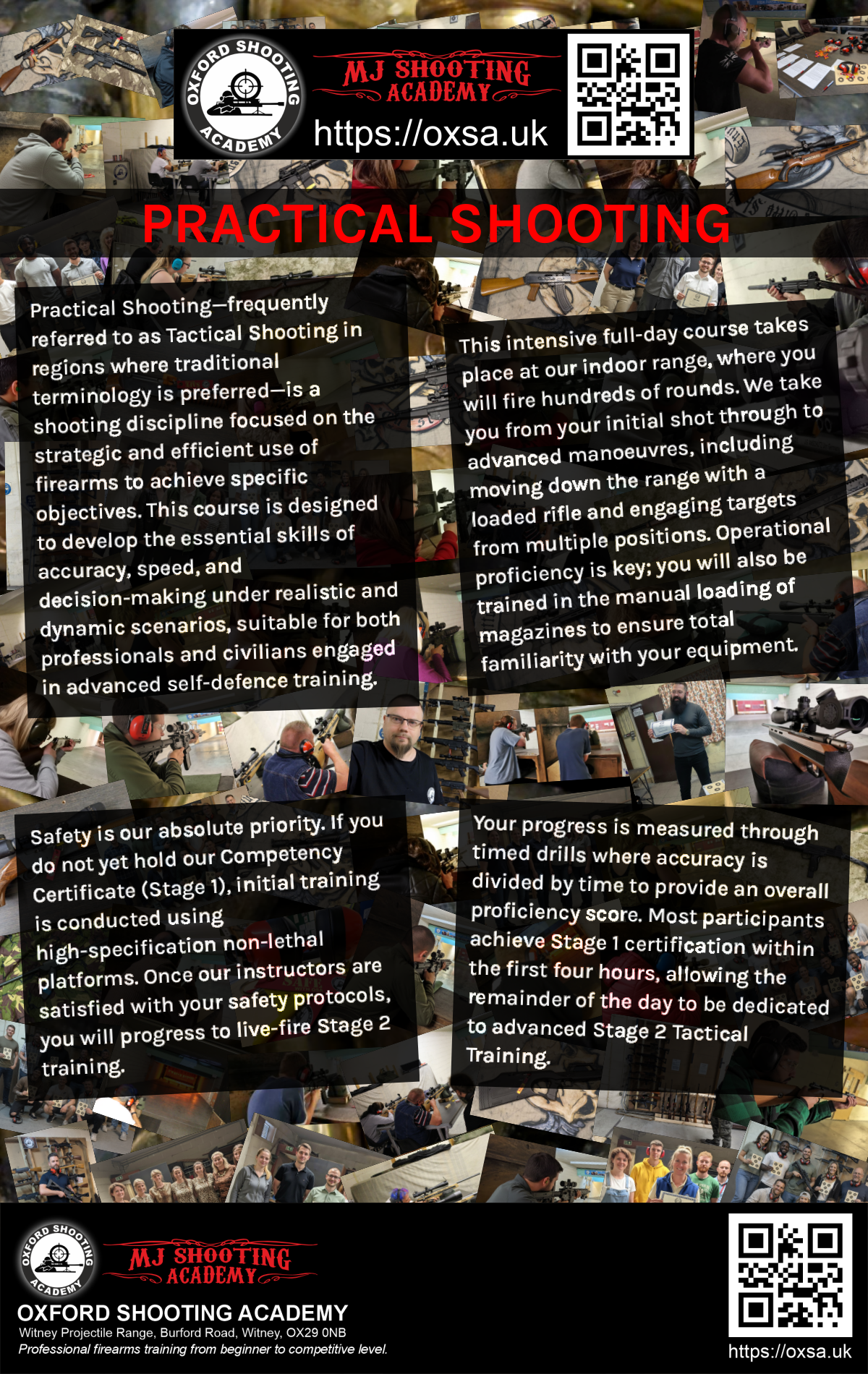 Precision shooting session focusing on firearm safety and handling