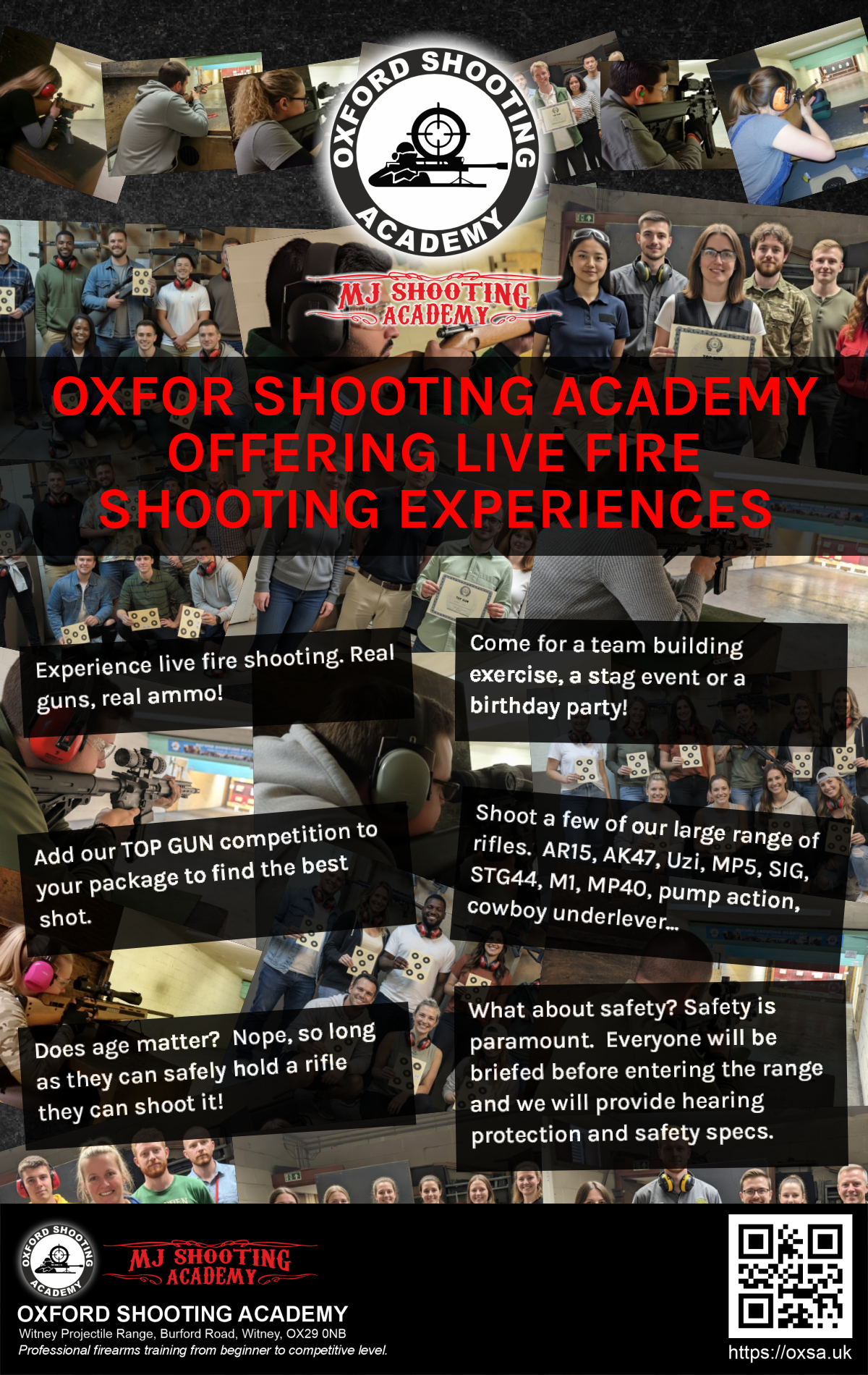 Sporting gun experience under supervised range conditions