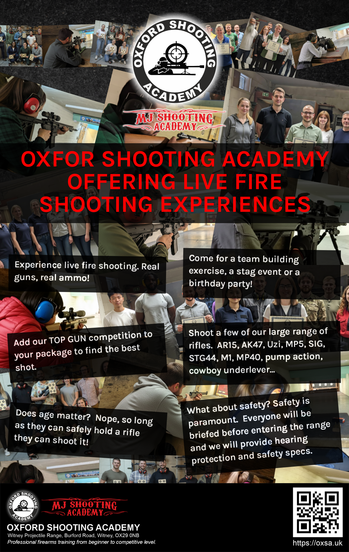 Live fire training for skill development and training