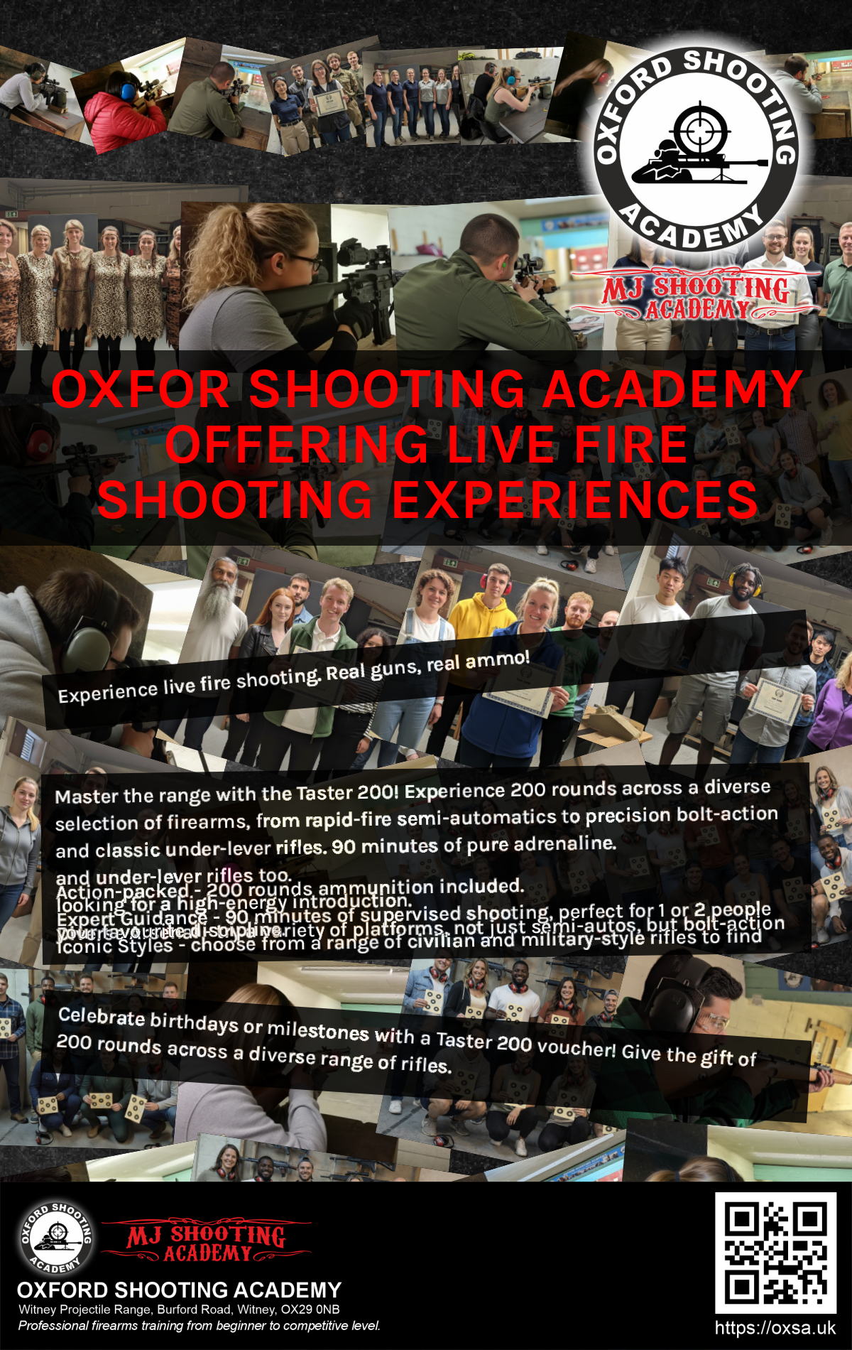 Historic rifle display with expert safety instruction