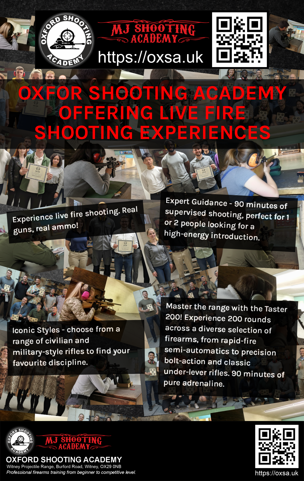 Live fire training for skill development and training