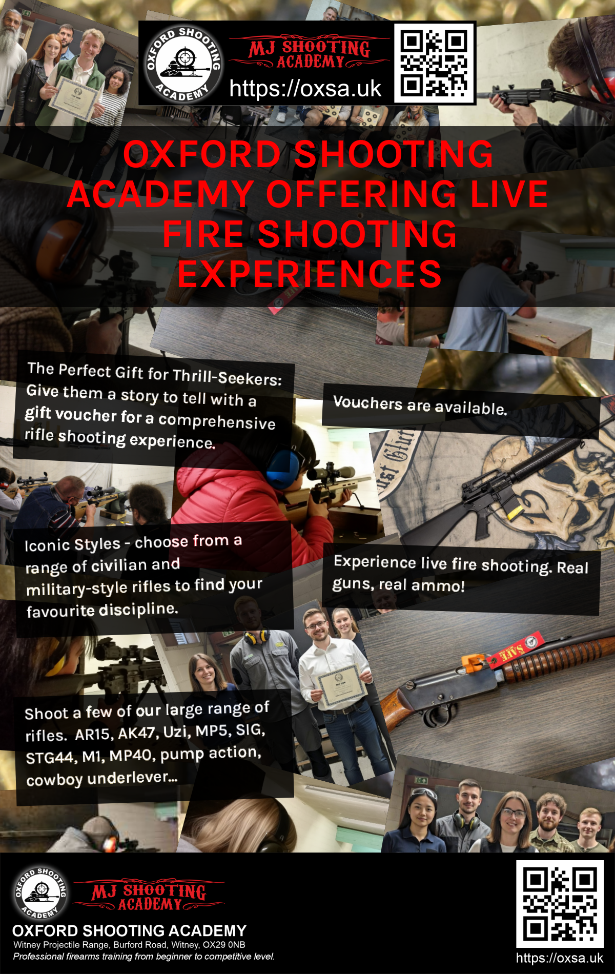 Historic rifle display with expert safety instruction