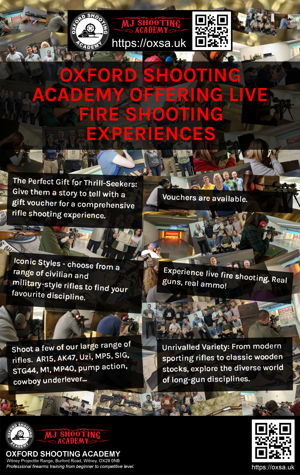 Sporting gun experience under supervised range conditions