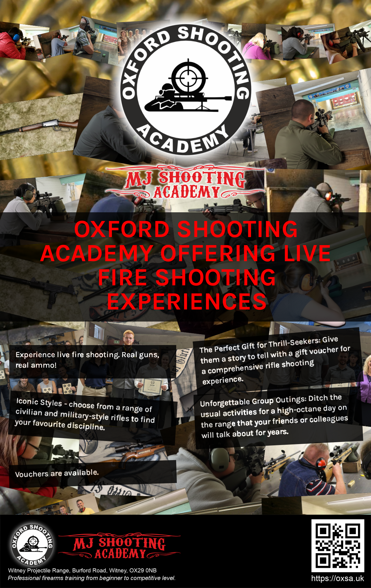 Indoor range shooting providing a unique experience day