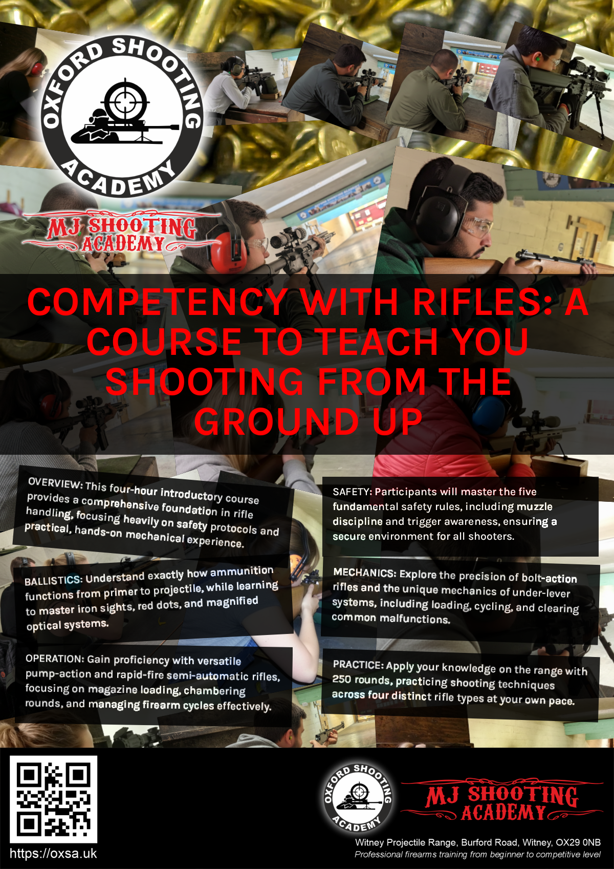 Indoor range shooting providing a unique experience day