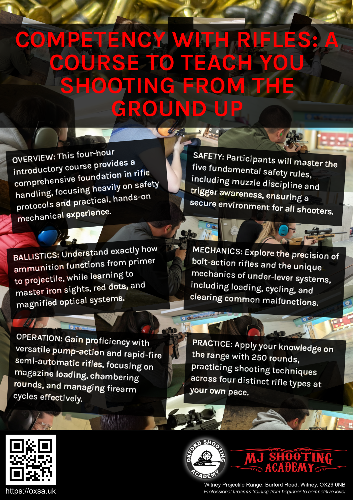 Historic rifle display with expert safety instruction