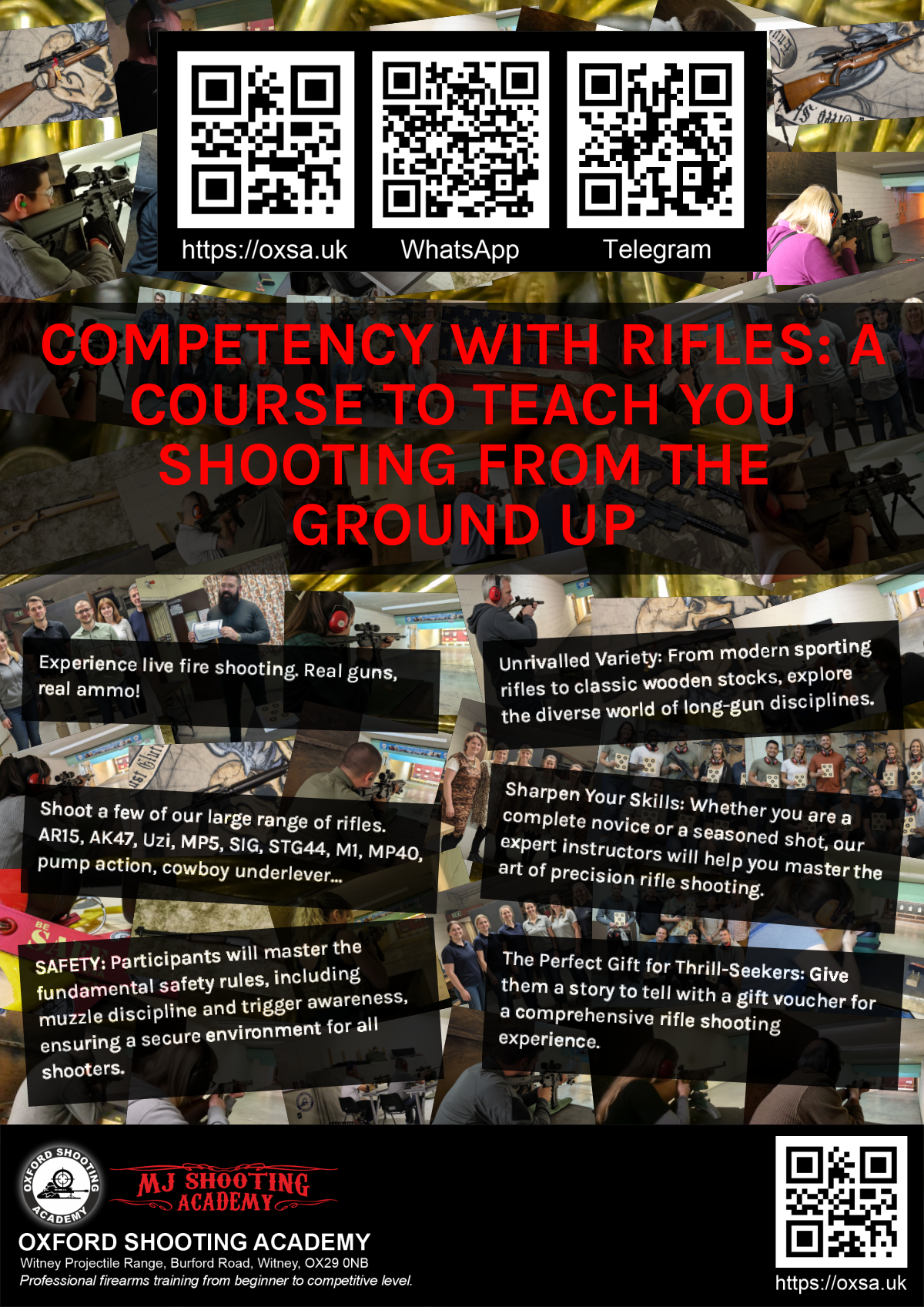 Live fire training for skill development and training