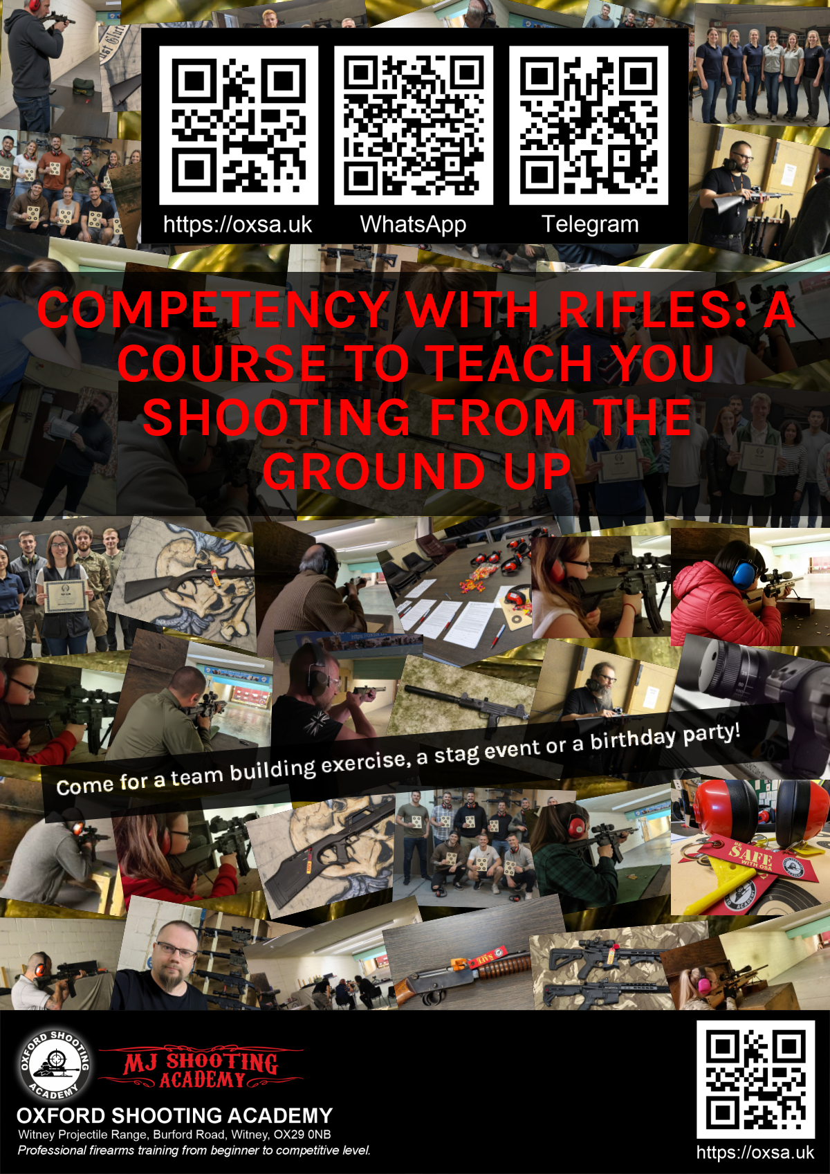 Target practice activity designed for corporate and group events