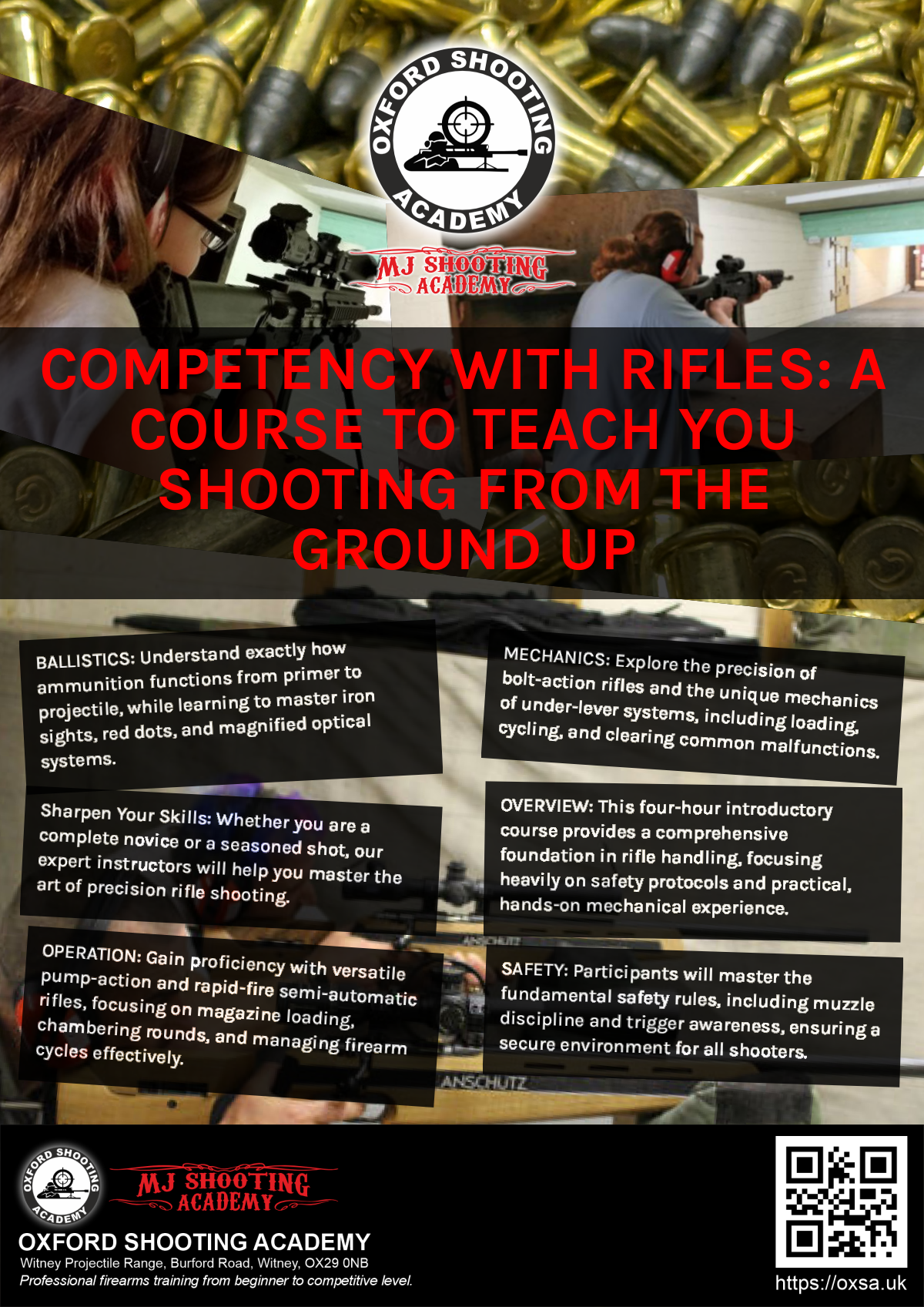 Sporting gun experience under supervised range conditions