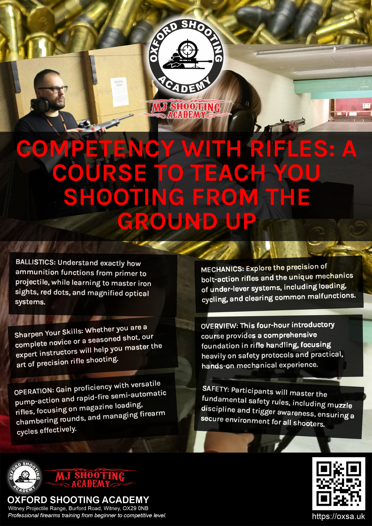 Live fire training for skill development and training