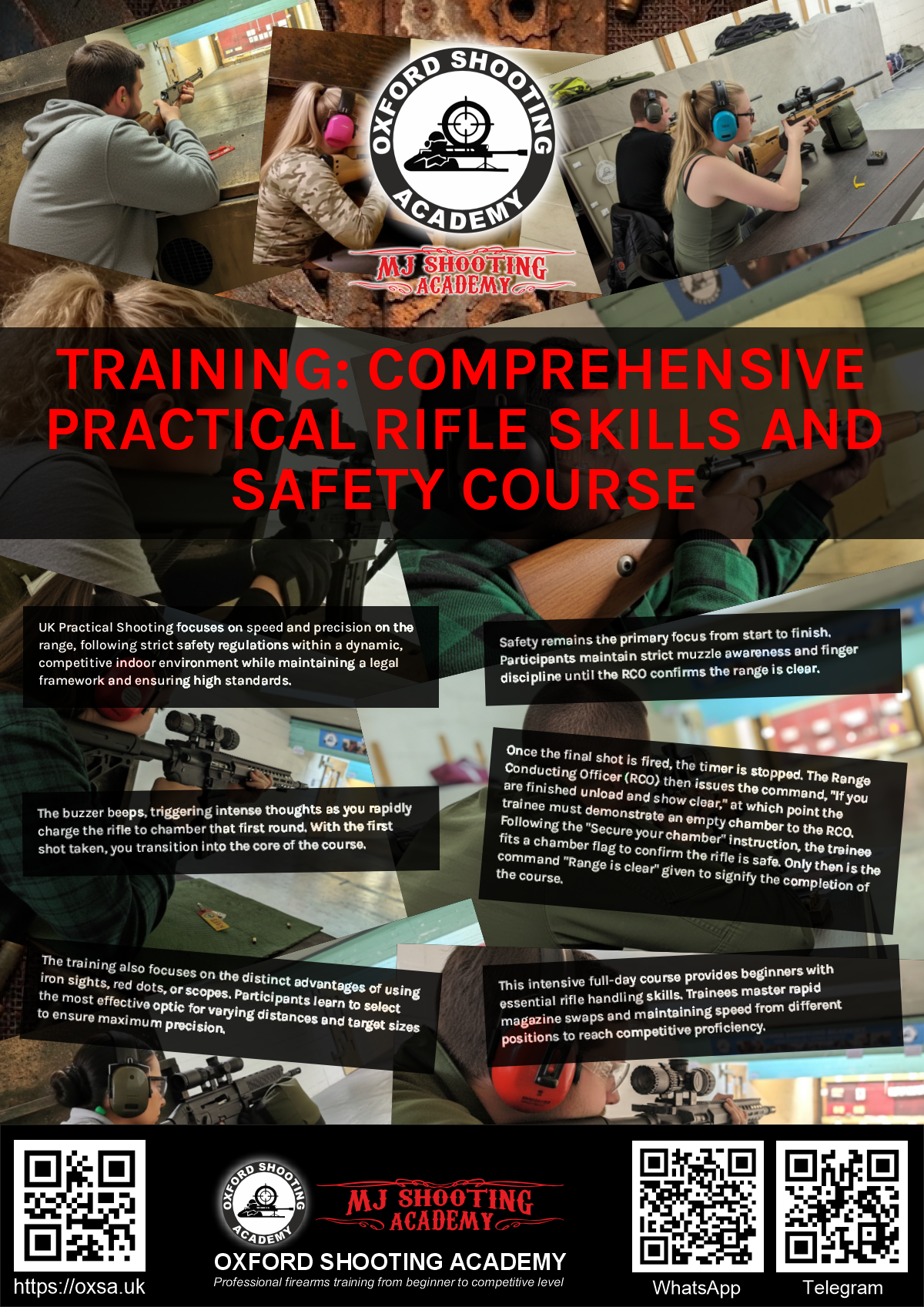 Live fire training for skill development and training