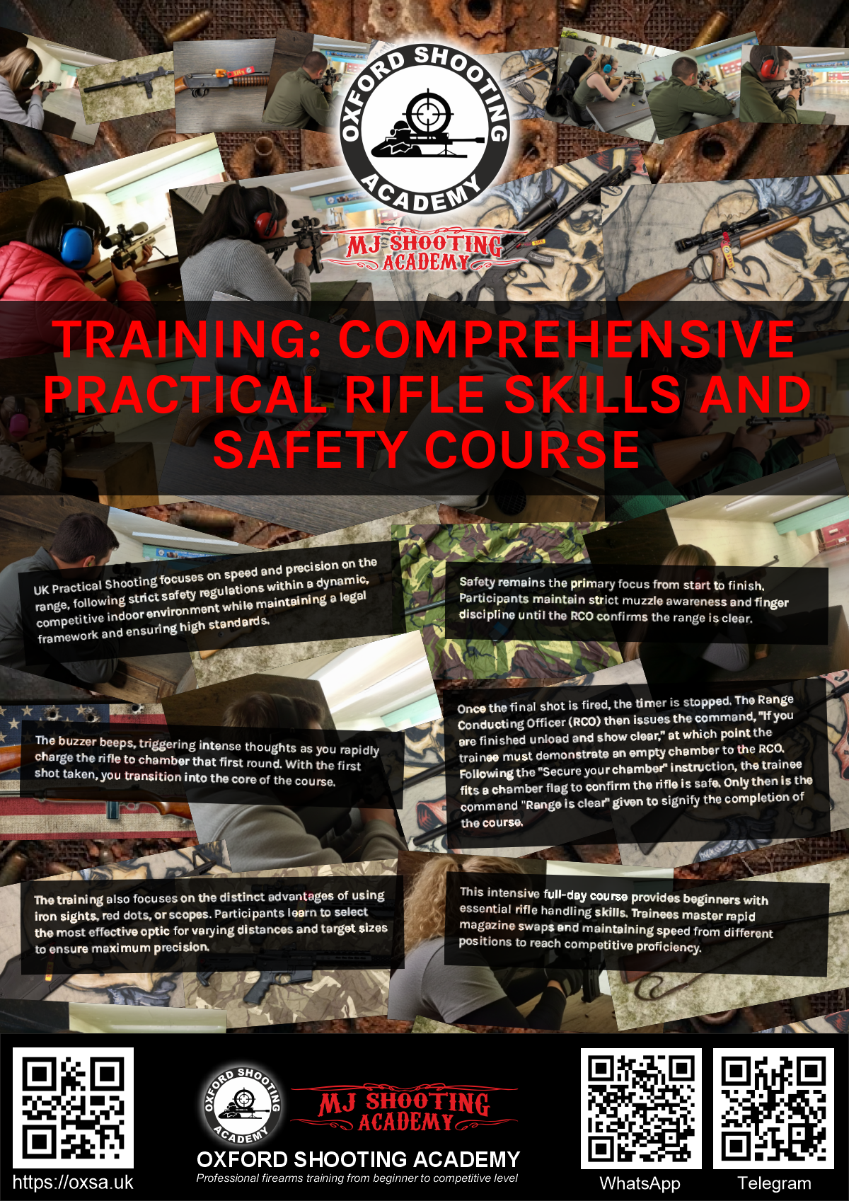 Precision shooting session focusing on firearm safety and handling