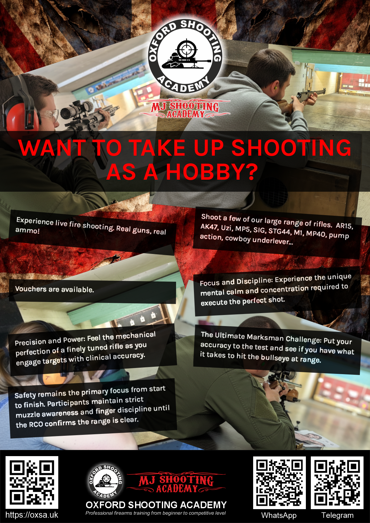 Sporting gun experience under supervised range conditions