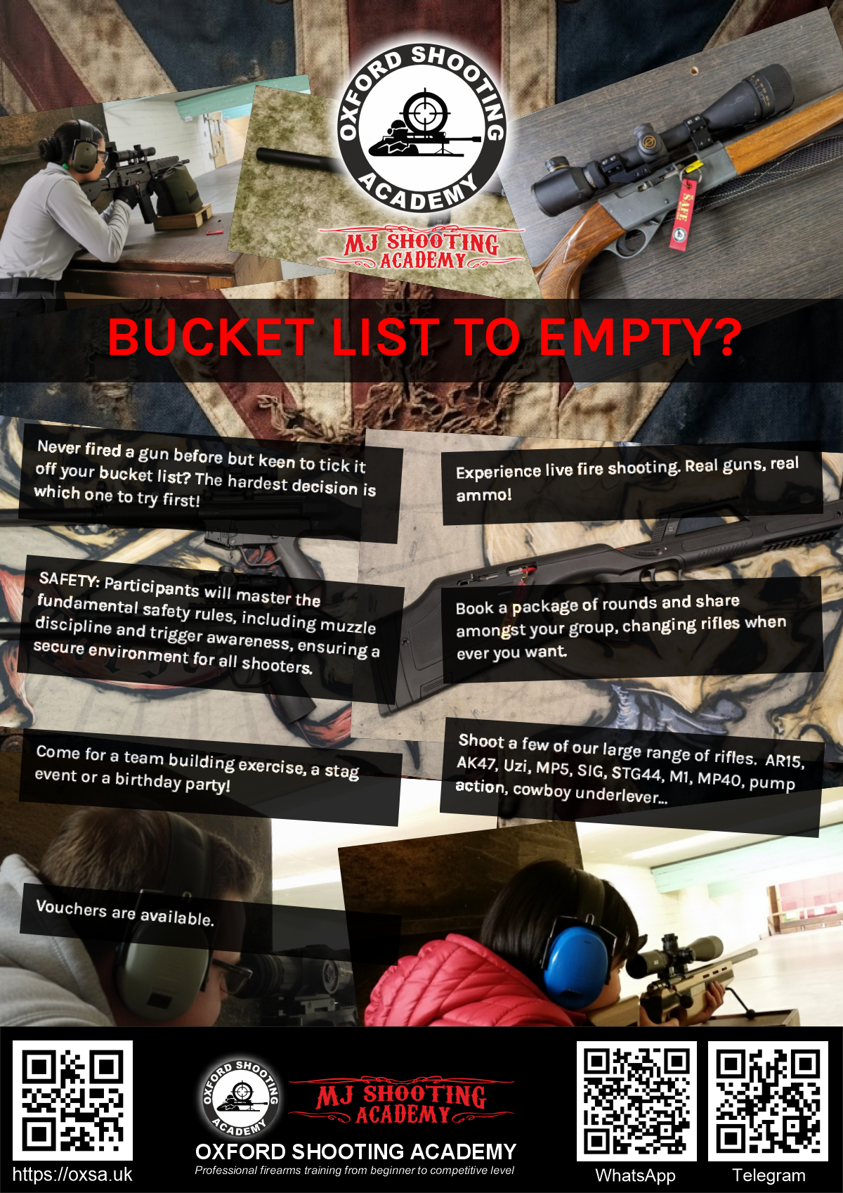 Target practice activity designed for corporate and group events