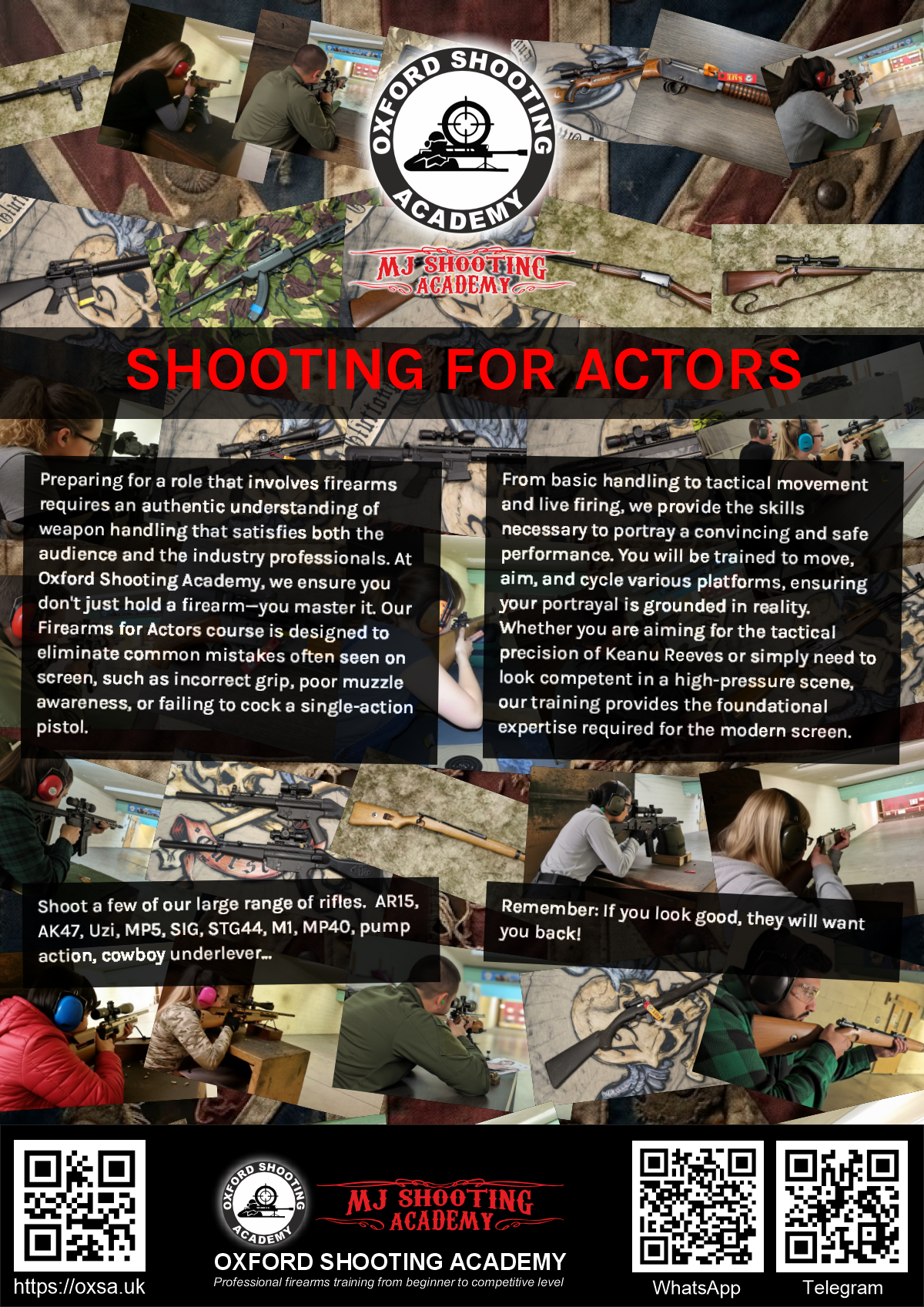 Sporting gun experience under supervised range conditions