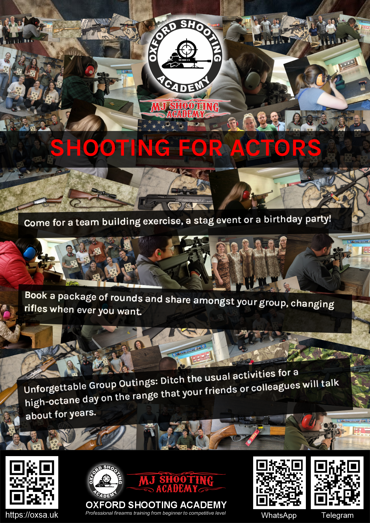 Historic rifle display with expert safety instruction