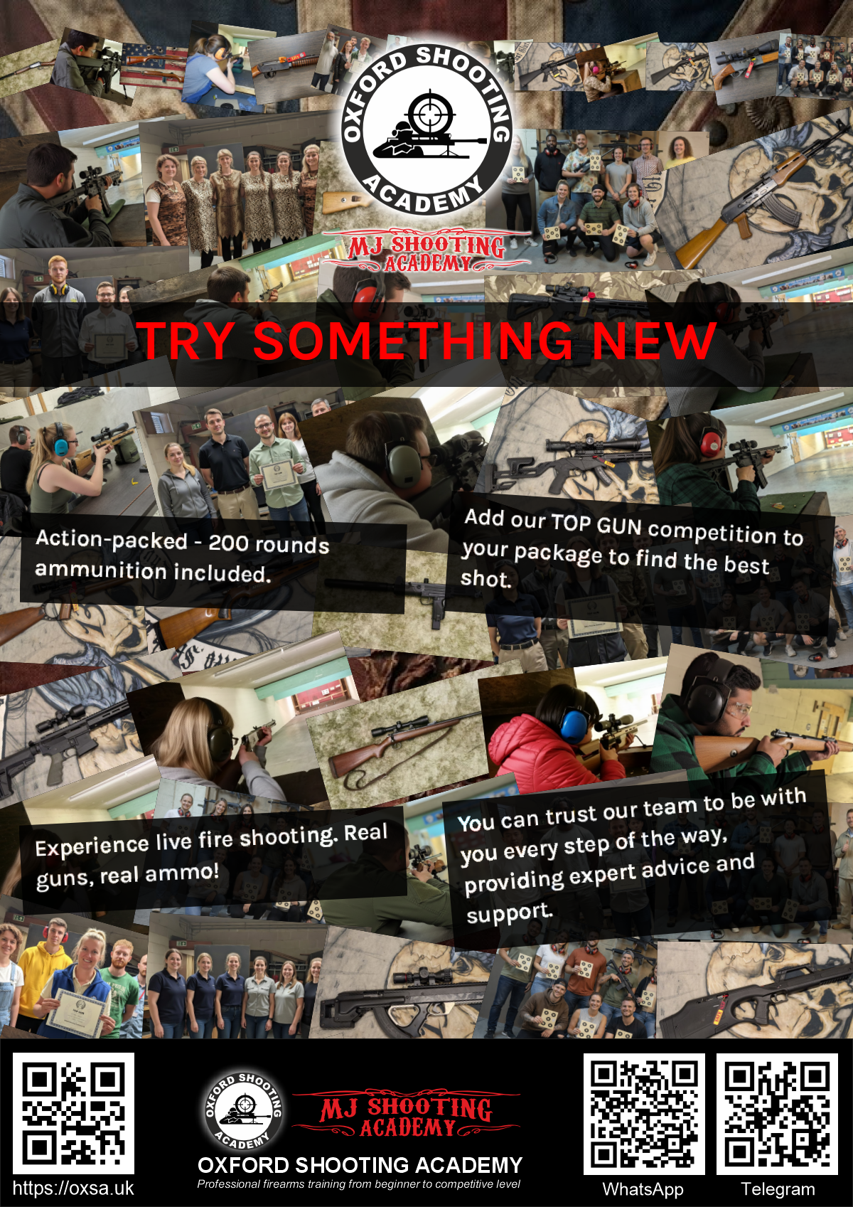 Indoor range shooting providing a unique experience day