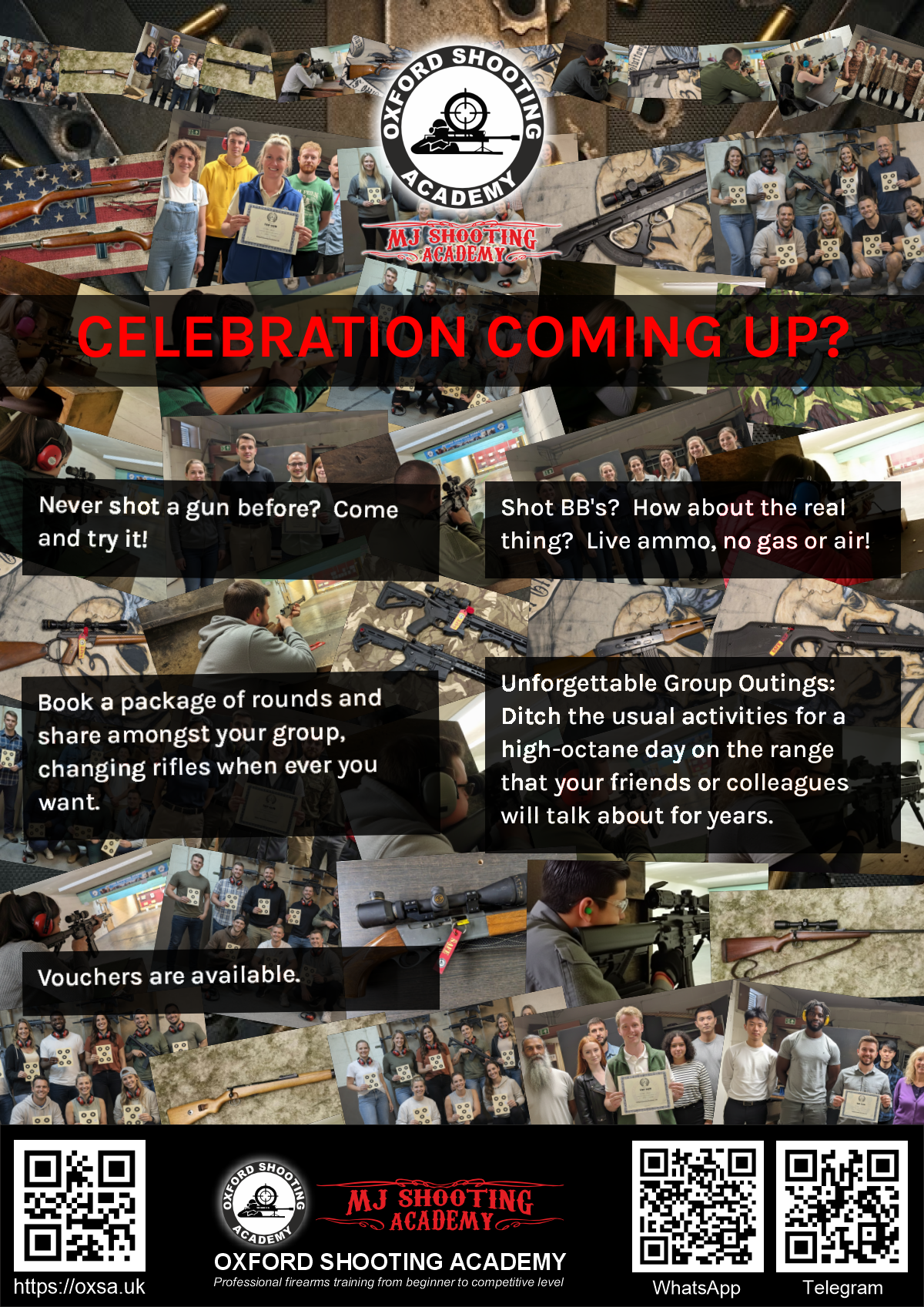 Target practice activity designed for corporate and group events