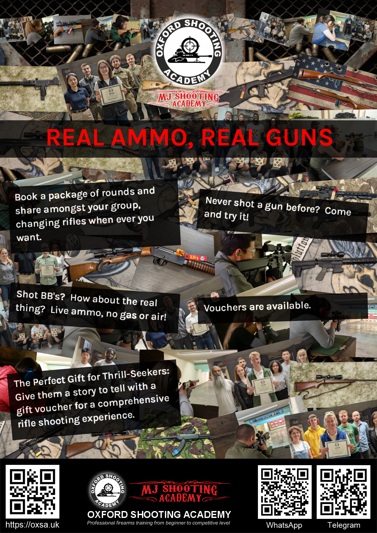 Indoor range shooting providing a unique experience day