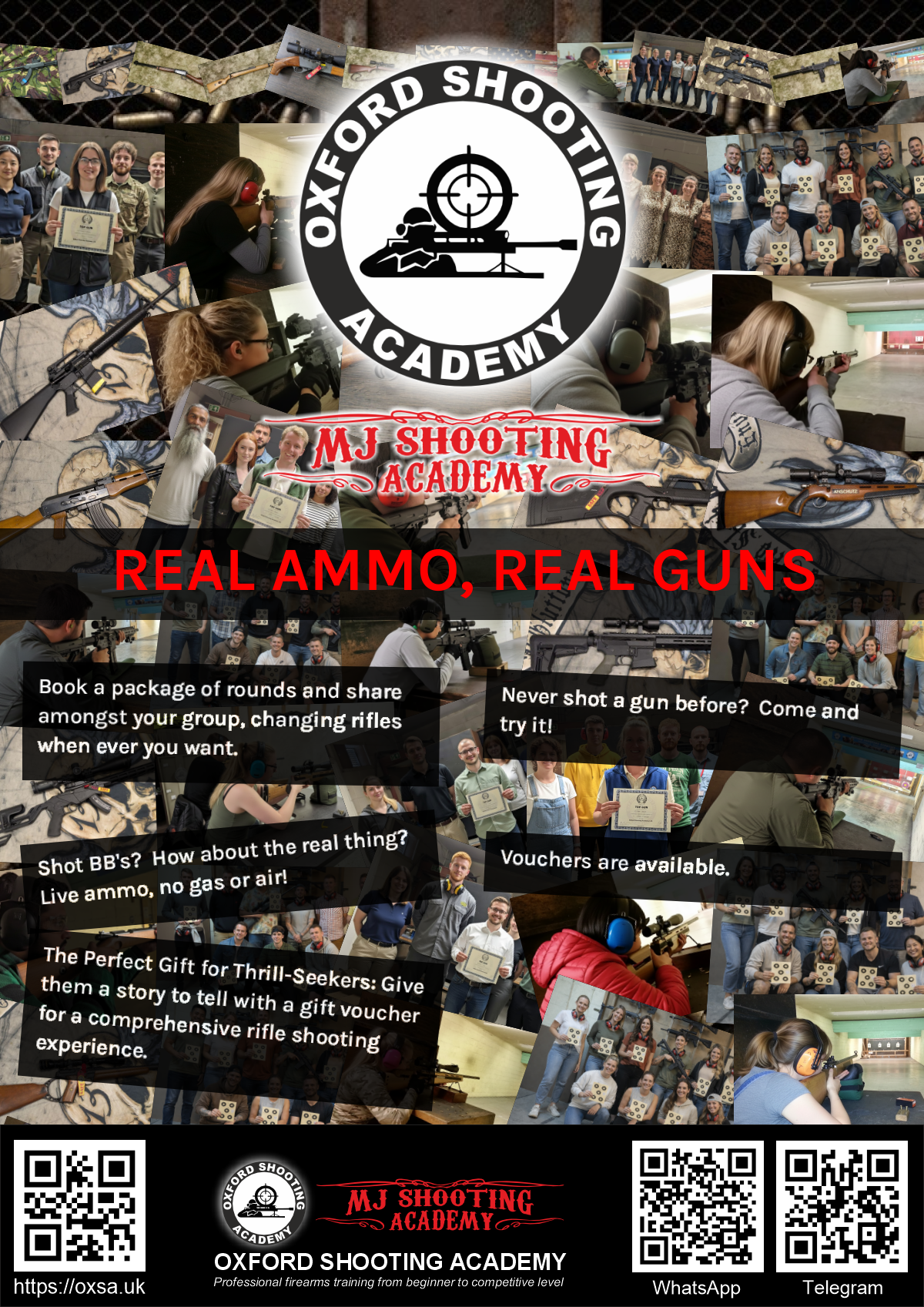 Live fire training for skill development and training