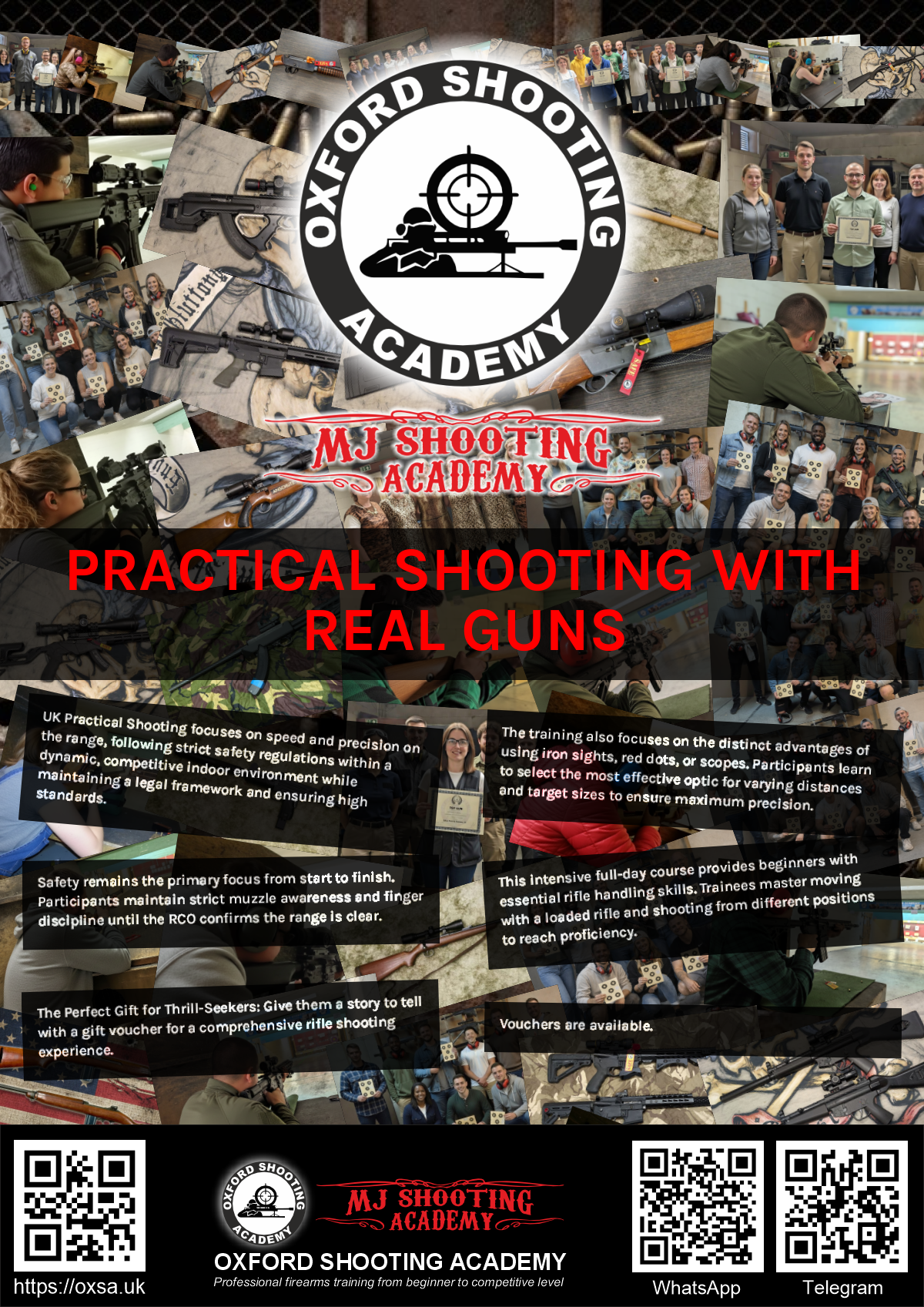 Precision shooting session focusing on firearm safety and handling