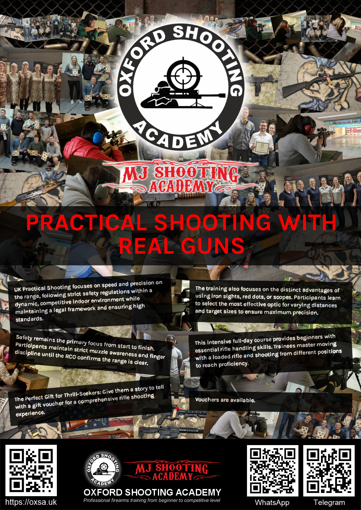 Precision shooting session focusing on firearm safety and handling