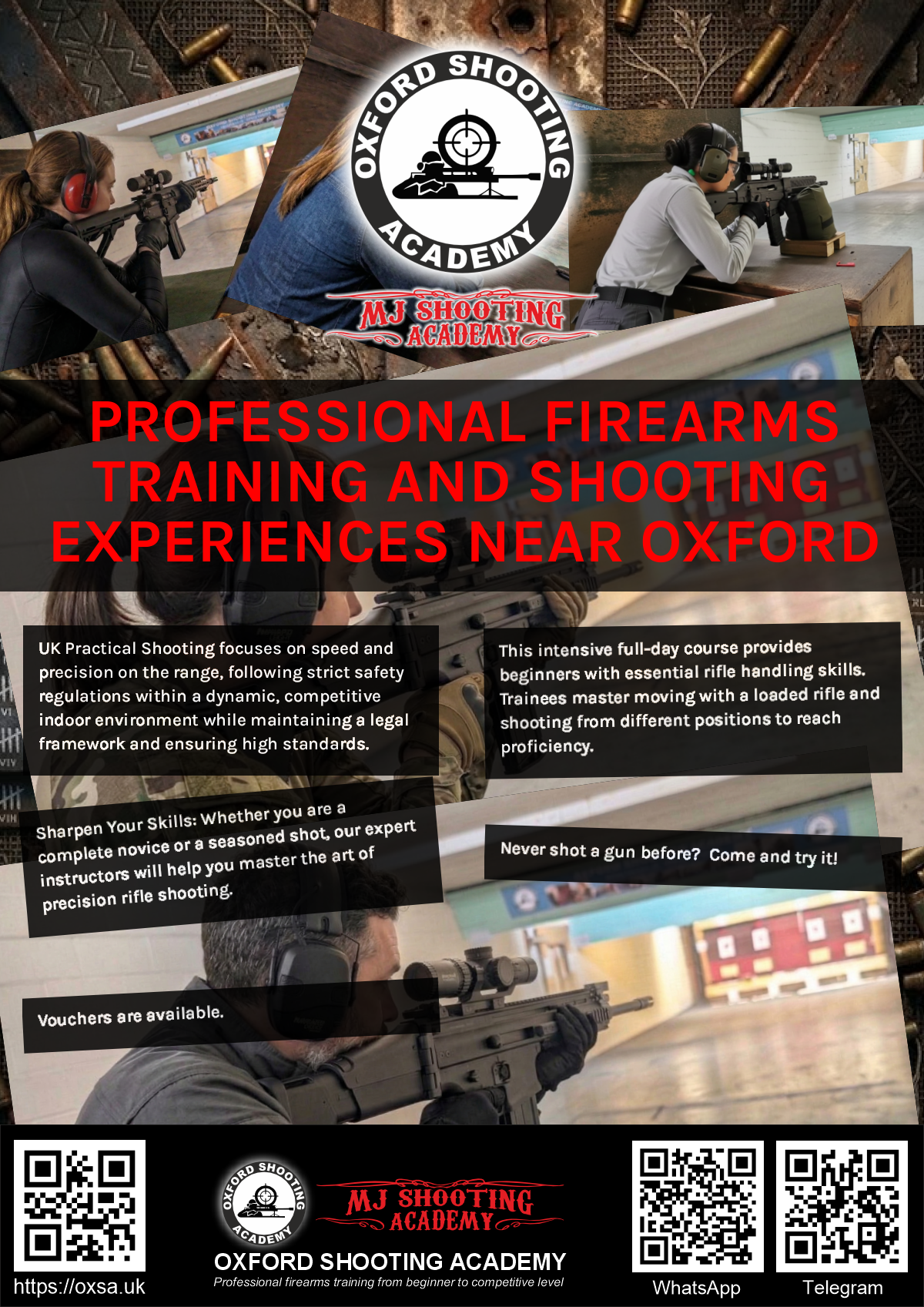 Precision shooting session focusing on firearm safety and handling