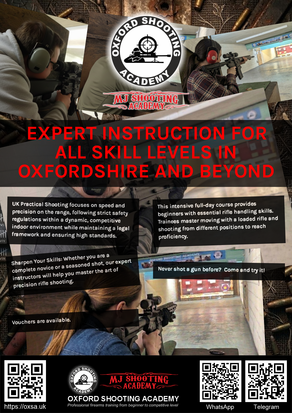 Sporting gun experience under supervised range conditions