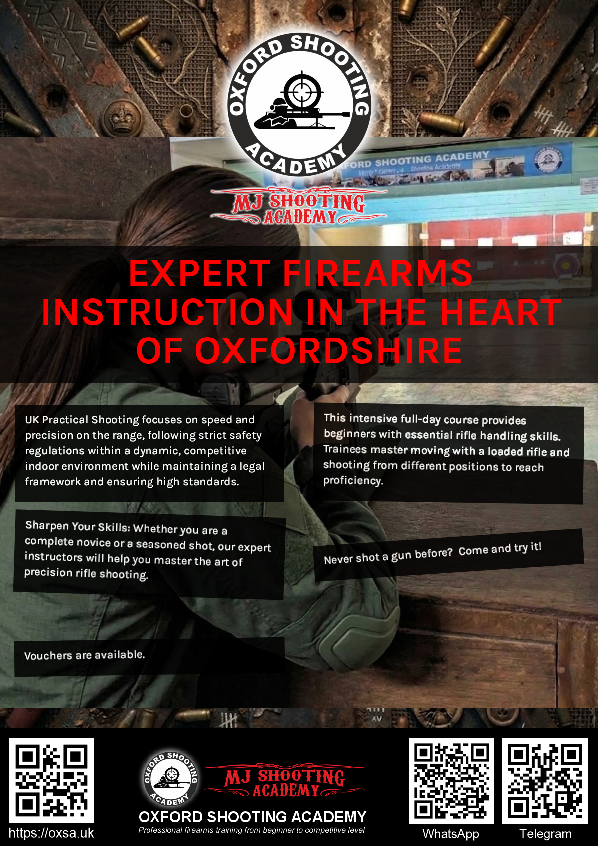 Sporting gun experience under supervised range conditions