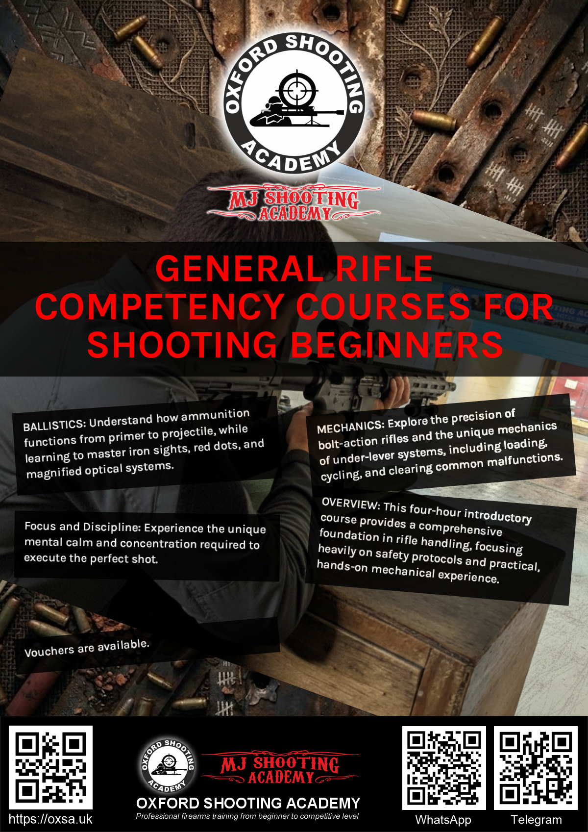 Historic rifle display with expert safety instruction