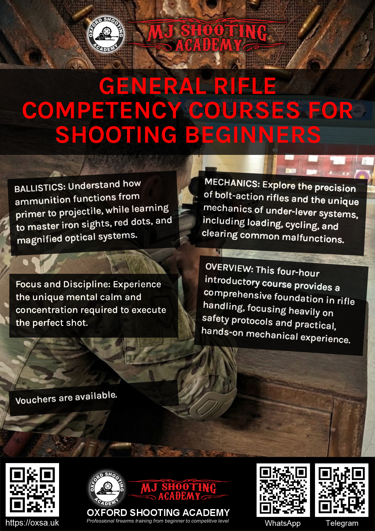 Indoor range shooting providing a unique experience day