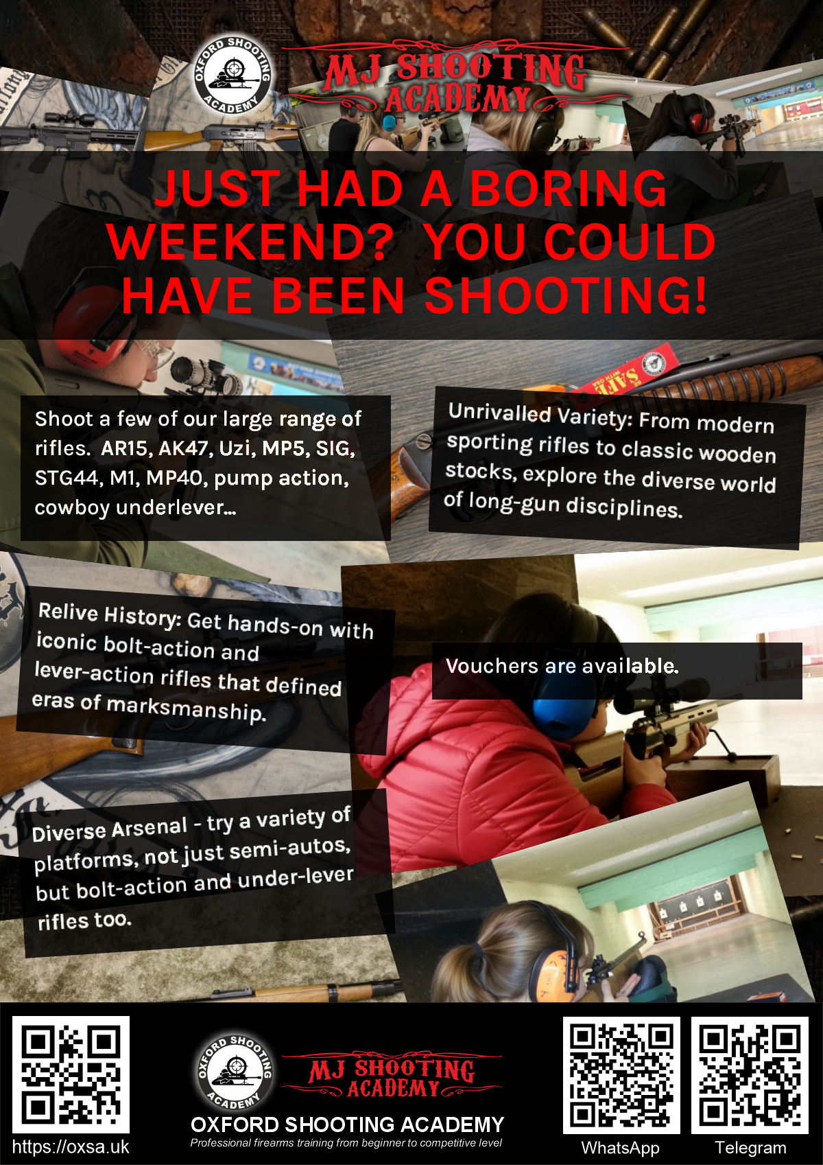 Sporting gun experience under supervised range conditions