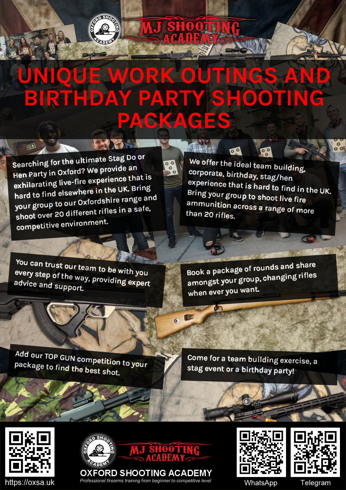 Historic rifle display with expert safety instruction