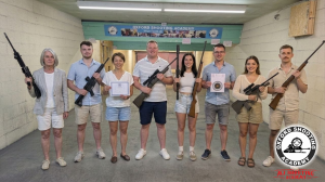 Professional shooting experience at a professional shooting range