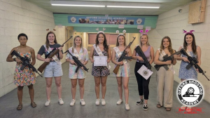 Precision shooting session focusing on firearm safety and handling
