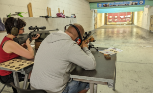 Professional shooting experience at a professional shooting range