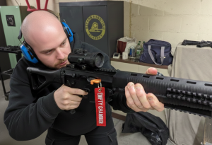 Professional shooting experience at a professional shooting range