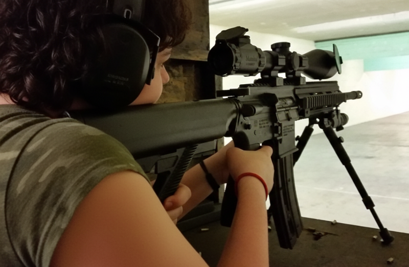 Indoor range shooting providing a unique experience day