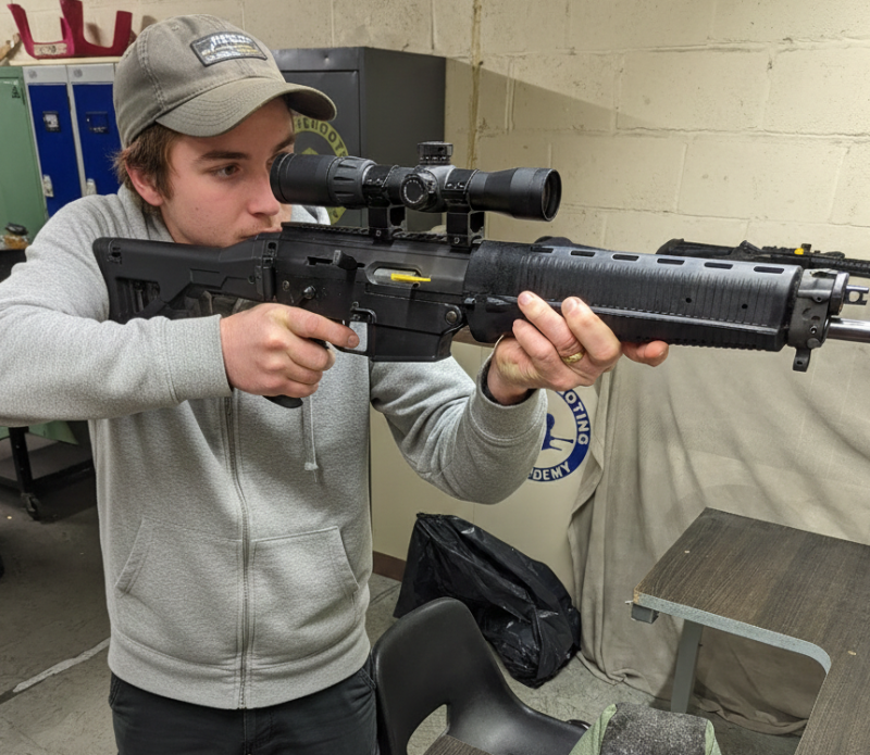 Sporting gun experience under supervised range conditions