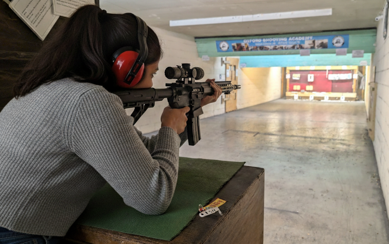Indoor range shooting providing a unique experience day