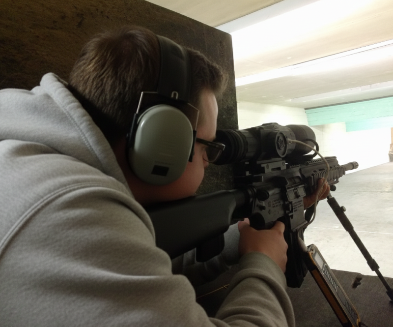 Indoor range shooting providing a unique experience day