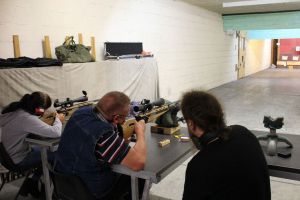 Professional shooting experience at a professional shooting range