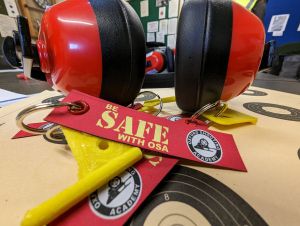 Precision shooting session focusing on firearm safety and handling