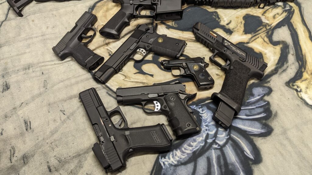 Selection of pistols